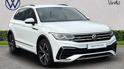 White Used 2022 VW Tiguan R-line SUV | £28,432 (Fair price)