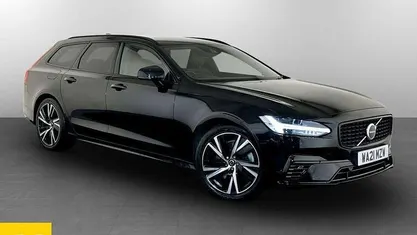 Black Used 2021 Volvo V90 R-Design Estate | £17,595 (Fair price)