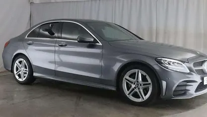 Grey Used 2019 Mercedes C200 AMG line Sedan | £15,495 (Fair price)