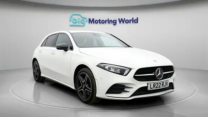 Used Mercedes A250 AMG line 259 HP (190 kW) 2022 White Hatchback