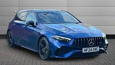 Blue Used 2024 Mercedes A35 AMG Premium Plus Hatchback | £37,350 (Fair price)