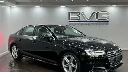 Used Audi A4 S-Line 150 HP (110 kW) 2018 Black Sedan