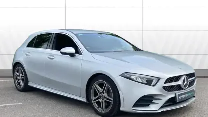 Used Mercedes A200 AMG line 163 HP (119 kW) 2020 Silver Hatchback