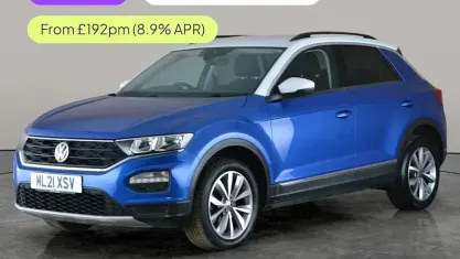 Used VW T-Roc Design 110 HP (80 kW) 2021 Blue SUV
