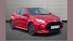 Scarlet flare Used 2023 Toyota Yaris Hybrid Design Hatchback | £18,150 (Good price)