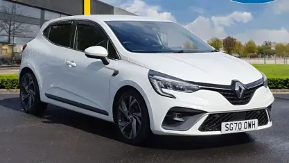 Begagnad Renault Clio V RS Line 101 HK (74 kW) 2020 Vit Halvkombi