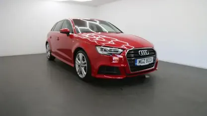 Used Audi A3 Sportback S-Line 150 HP (110 kW) 2019 Red Hatchback