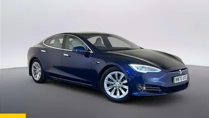 Used Tesla Model S Long Range AWD 311 kW (423 HP) 2020 Blue Hatchback