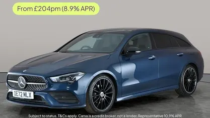 Blue Used 2022 Mercedes CLA180 Shooting Brake AMG Line Premium Plus Estate | £16,456 (Fair price)