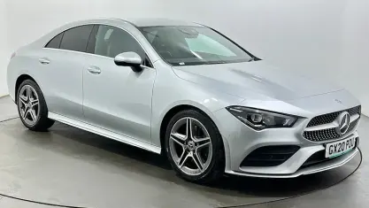 Used Mercedes CLA200 AMG Line Premium 163 HP (119 kW) 2020 Silver Coupe
