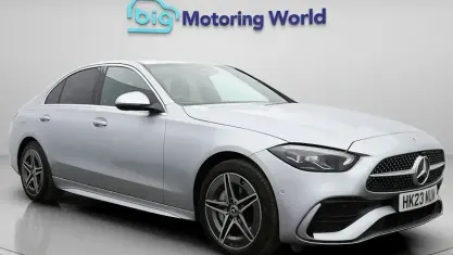 Used Mercedes C300e AMG line 313 HP (230 kW) 2023 Silver Sedan