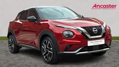 I sunset red with solid black New 2024 Nissan Juke Tekna+ SUV | £24,975 (Fair price)
