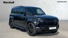 Metallic santorini black Used 2024 Land Rover Defender S SUV | £59,991 (Fair price)