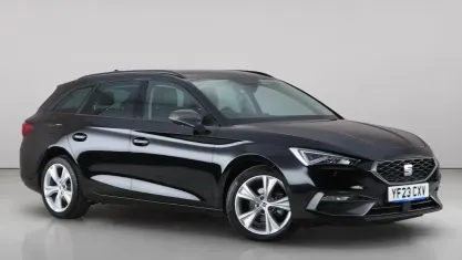 Used Seat Leon FR 131 HP (96 kW) 2023 Black Estate