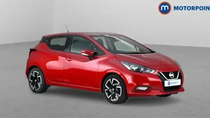 Used Nissan Micra Acenta 92 HP (67 kW) 2021 Red Hatchback