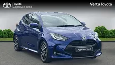Blue Used 2021 Toyota Yaris Hybrid Design Hatchback | £15,899 (Fair price)