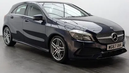 Blue Used 2018 Mercedes A160 AMG line Hatchback | £11,250 (Fair price)