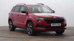 Velvet red metallic Used 2024 Skoda Karoq SportLine SUV | £28,500 (Fair price)