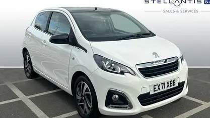 White Used 2021 Peugeot 108 Allure Hatchback | £8,451 (Fair price)