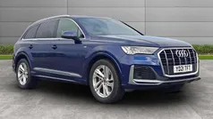Navarra blue metallic Used 2021 Audi Q7 S-Line SUV | £38,490 (Fair price)