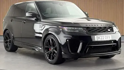 Used Land Rover Range Rover Sport SVR 575 HP (422 kW) 2021 Santorini black SUV