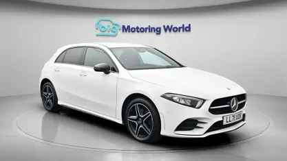 Used Mercedes A250 AMG line 259 HP (190 kW) 2022 White Hatchback
