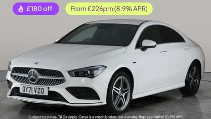 White Used 2021 Mercedes CLA250e AMG Line Premium Sedan | £17,650 (Fair price)