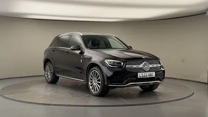 Obsidian black Used 2022 Mercedes GLC300e AMG line SUV | £29,500 (Fair price)