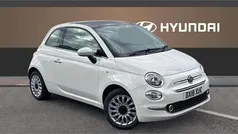 White Used 2018 Fiat 500 Lounge Hatchback | £7,892 (Fair price)