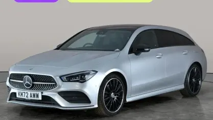 Begagnad Mercedes CLA220 Shooting Brake AMG Line Premium Plus 190 HK (139 kW) 2022 Silver Kombi