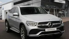 Silver Used 2023 Mercedes GLC300e AMG line Coupe | £40,999 (Good price)