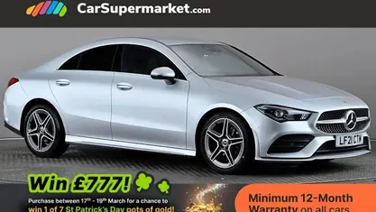 Used Mercedes CLA180 AMG Line Premium 136 HP (100 kW) 2021 Silver Sedan