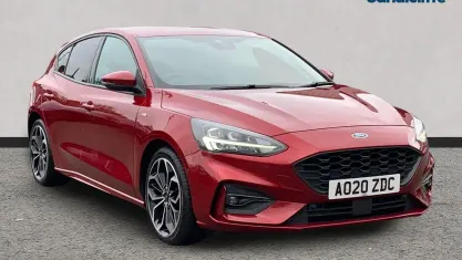 Used Ford Focus ST-Line X 125 HP (91 kW) 2020 Ruby red (exclusive paint) Hatchback