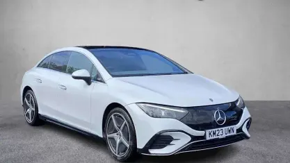 Used Mercedes EQE300 AMG line 180 kW (245 HP) 2023 White Sedan