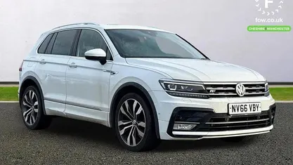 White Used 2017 VW Tiguan R-line SUV | £16,099 (Fair price)