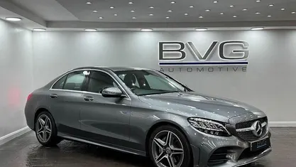 Used Mercedes C220 AMG line 194 HP (142 kW) 2019 Grey Sedan