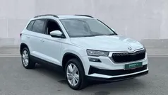 Metallic moon white Used 2024 Skoda Karoq SE Drive SUV | £22,280 (Fair price)