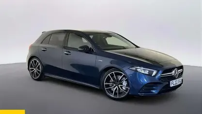 Used Mercedes A35 AMG Premium 306 HP (225 kW) 2022 Blue Hatchback