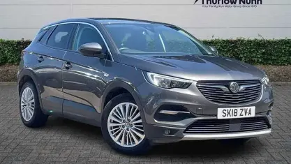 Used Vauxhall Grandland X Sport 131 HP (96 kW) 2018 Grey SUV