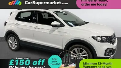 Used VW T-Cross Active 110 HP (80 kW) 2021 White SUV