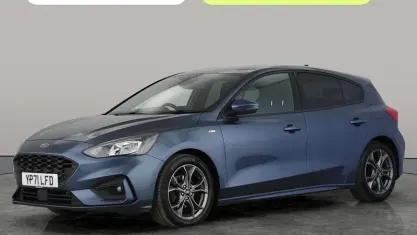 Used Ford Focus ST-Line 125 HP (91 kW) 2021 Blue Hatchback