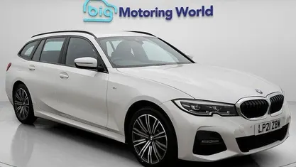 White Used 2021 BMW 330e M Sport Estate | £18,512 (Fair price)
