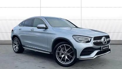 Silver Used 2022 Mercedes GLC300 AMG line Coupe | £38,970 (Fair price)