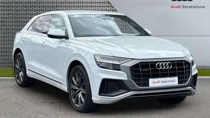 Used Audi Q8 S-Line 286 HP (210 kW) 2019 White SUV