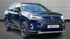 Obsidian blue black Used 2019 Toyota RAV4 Hybrid SUV | £24,895 (Fair price)