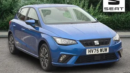 Used Seat Ibiza SE Technology 95 HP (69 kW) 2025 Blue Hatchback