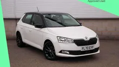 Candy white black magic pearl effect Used 2020 Skoda Fabia SE Hatchback | £11,490 (Fair price)