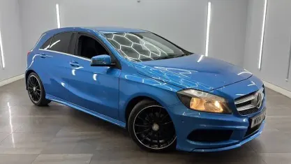 Used Mercedes A200 AMG 136 HP (100 kW) 2014 Blue Hatchback