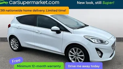 Used Ford Fiesta Titanium 125 HP (91 kW) 2021 White Hatchback
