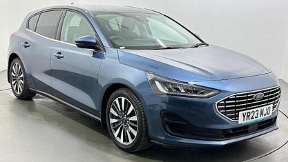 Begagnad Ford Focus Titanium X 125 HK (91 kW) 2023 Blå Halvkombi